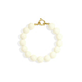 Bracelet with medium beads and front clasp-12mm