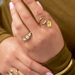Stainless Steel Minimalist Rings Geometric Shape Simple Daily Simple Series Women's jewelry