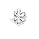 Stainless Steel Statement Rings Flower Casual Daily Simple Series Women's jewelry