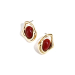 Alloy Stud Earrings Irregular Shape Retro Daily Simple Series Women's jewelry