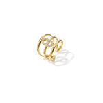 3-tiered ring with an elliptical set