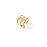 3-tiered ring with an elliptical set