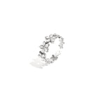 Ring with flowers and stones
