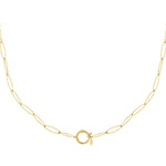 Golden loop necklace