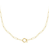 Golden loop necklace