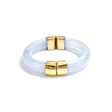 Chunky bangle with gold details