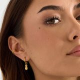 Earcuff Spiral Gold Color Stainless Steel