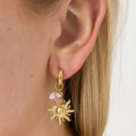 Stainless Steel Drop Earrings Sun/Moon Casual Daily Simple Series Women's jewelry