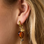 Stainless Steel Drop Earrings Heart Daily Simple Series Women's jewelry