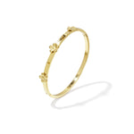 Bangle with floral details