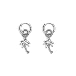 Stainless Steel Drop Earrings Plant Simple Daily Simple Series Women's jewelry