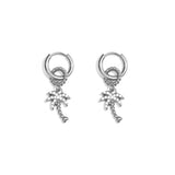 Stainless Steel Drop Earrings Plant Simple Daily Simple Series Women's jewelry