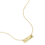 Necklace with picture and heart
