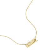 Necklace with picture and heart