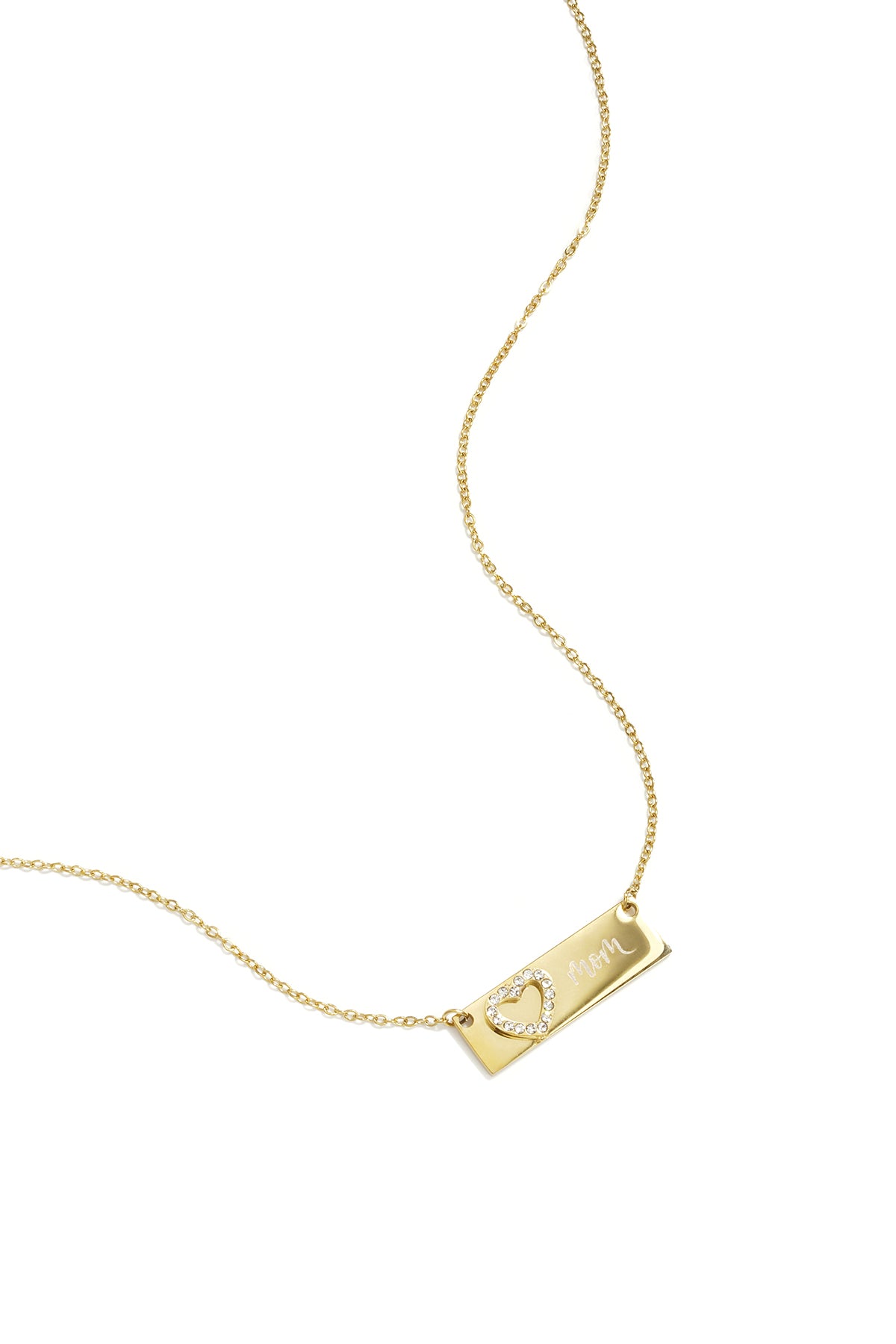 Necklace with picture and heart