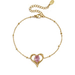 Stainless Steel Charm Bracelets Heart Simple Daily Simple Series Women's jewelry