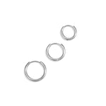 Hoop earrings set of 3