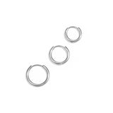 Hoop earrings set of 3