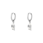 leaf earrings with pearls