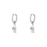 leaf earrings with pearls