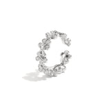 Daisy ring set with stones