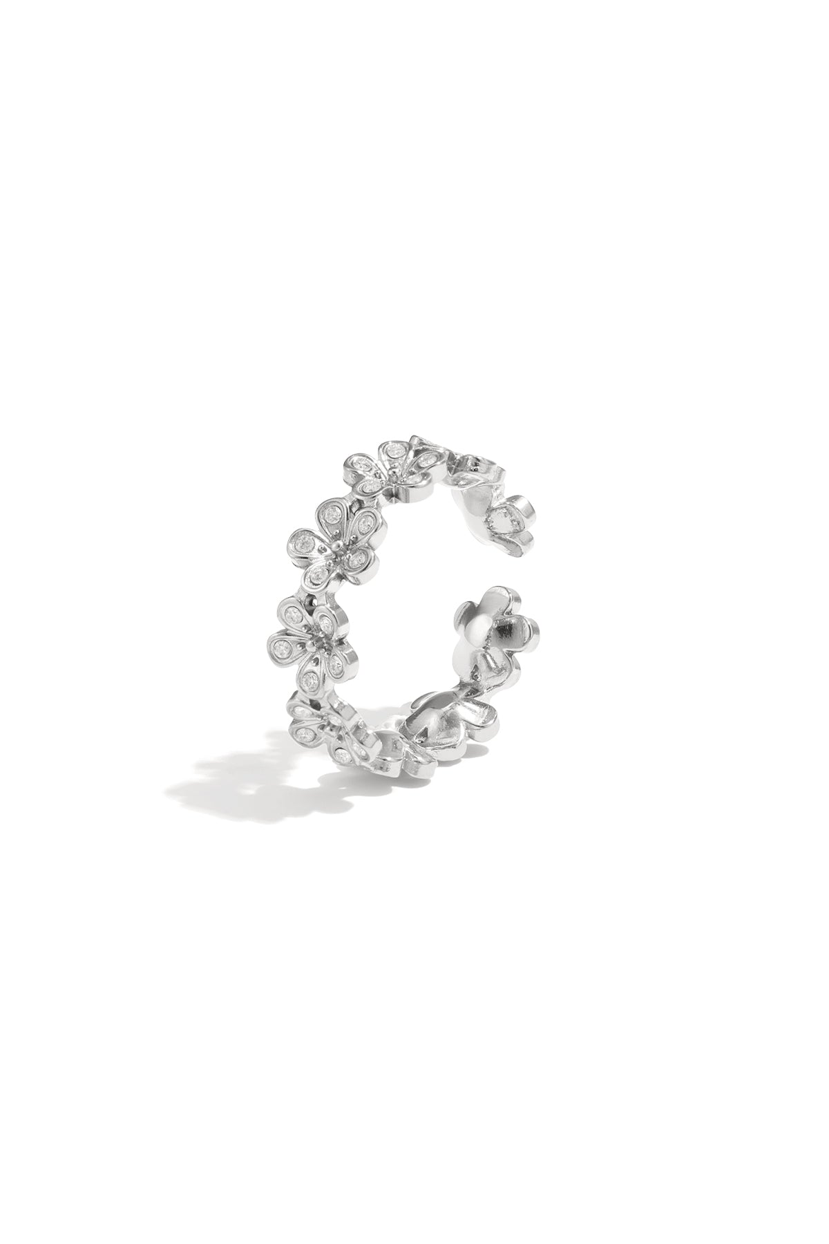 Daisy ring set with stones