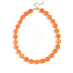 Bead necklace with gold beads 13.5mm