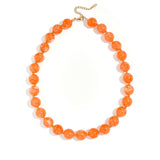 Bead necklace with gold beads 13.5mm