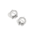 Stud earrings with elegant rings