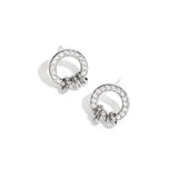 Stud earrings with elegant rings