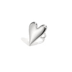 Statement ring with large heart