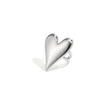 Statement ring with large heart