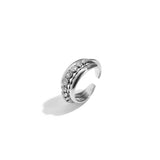 Triple ring with zirconia stones