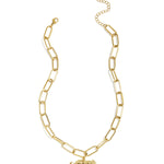 Link chain with panther charm