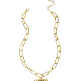 Link chain with panther charm