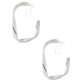 Large Curve Clip Earrings