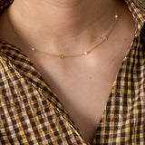 Love necklace with pearls