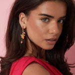 Stainless Steel Beads Earrings Flower Casual Daily Romantic Series Women's jewelry
