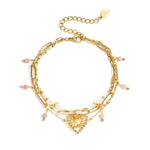 Triple beaded bracelet