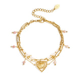 Triple beaded bracelet