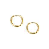 Earrings Little Hoops 1,6cm Gold Color Stainless Steel