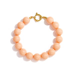 Bracelet with medium beads and front clasp-12mm