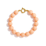 Bracelet with medium beads and front clasp-12mm