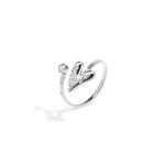 14K Gold Plated Stainless Steel Minimalist Rings Heart Casual Simple Series Women's jewelry
