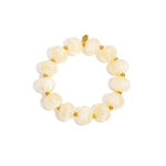 Elastic beaded bracelet with large beads