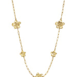 Stainless Steel Long Necklaces Flower Casual Daily Simple Series Women's jewelry