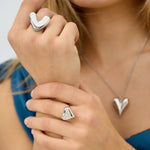 Statement ring classic heart