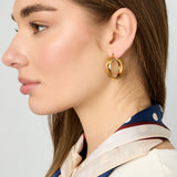 Stainless Steel Hoop Earrings circle Casual Daily Simple Series Women's jewelry