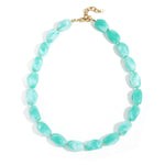 Necklace with organic beads