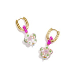 Stainless Steel Beads Earrings Flower Daily Daily Simple Series Women's jewelry